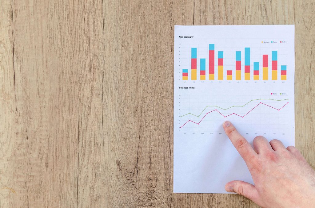 A hand points to an adhd neuropsychological testing report with colorful bar and line charts, symbolizing how ADHD can impact cognitive functioning, problem-solving, and academic performance.